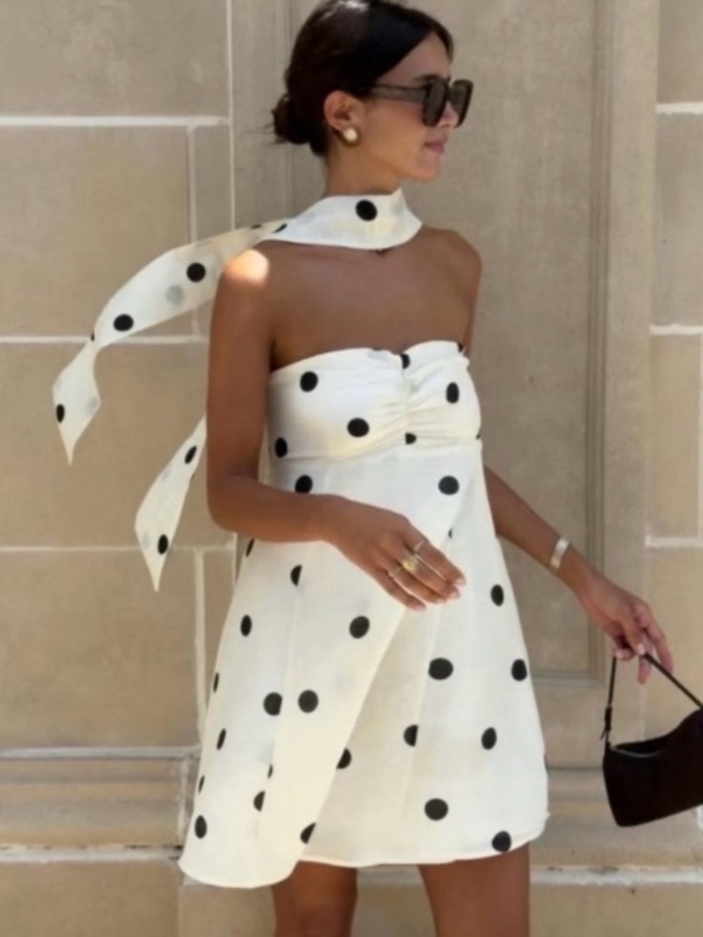 Sezane Rosabells Dress Size 6/38 in Polka Dot
